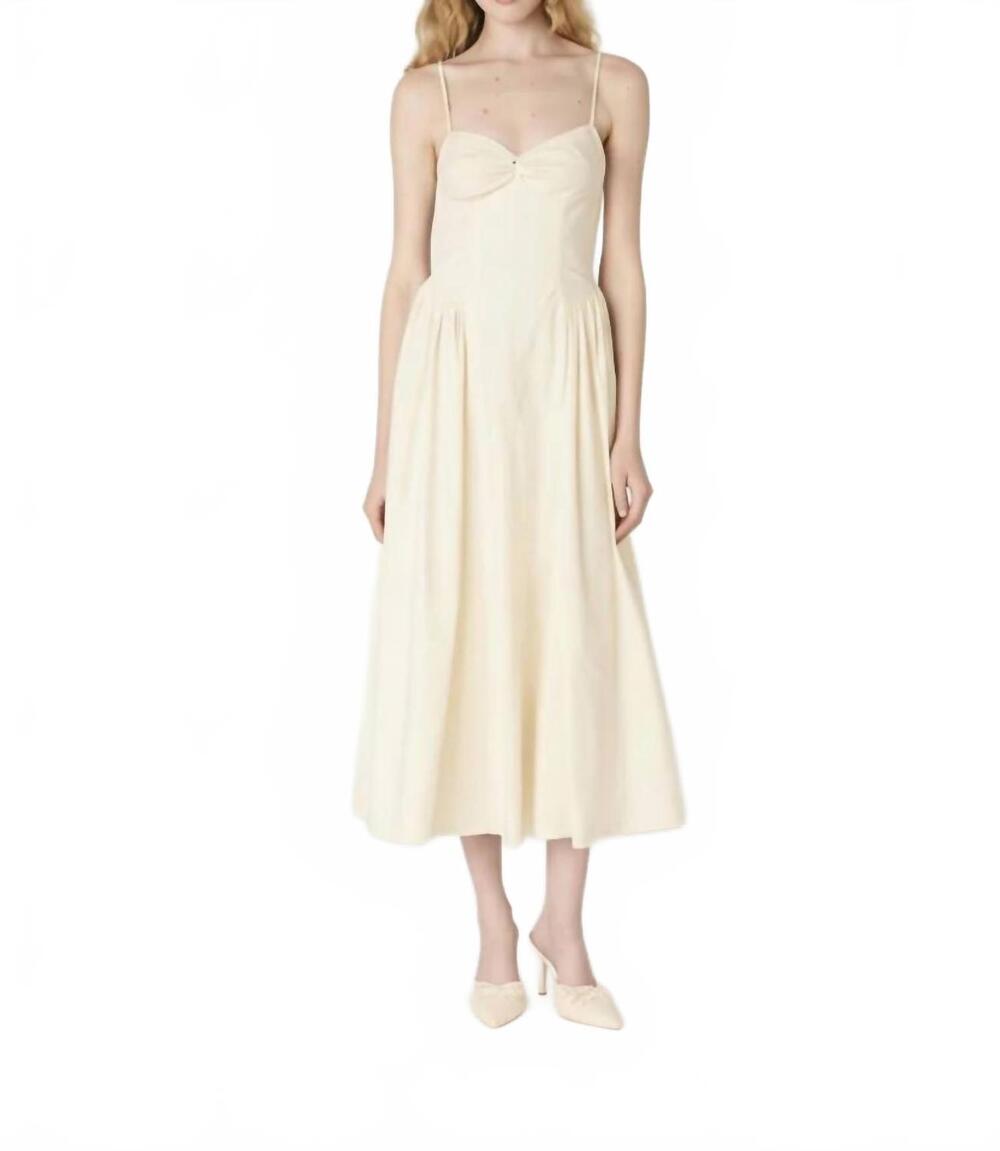 NEW NIA destene midi dress in ivory